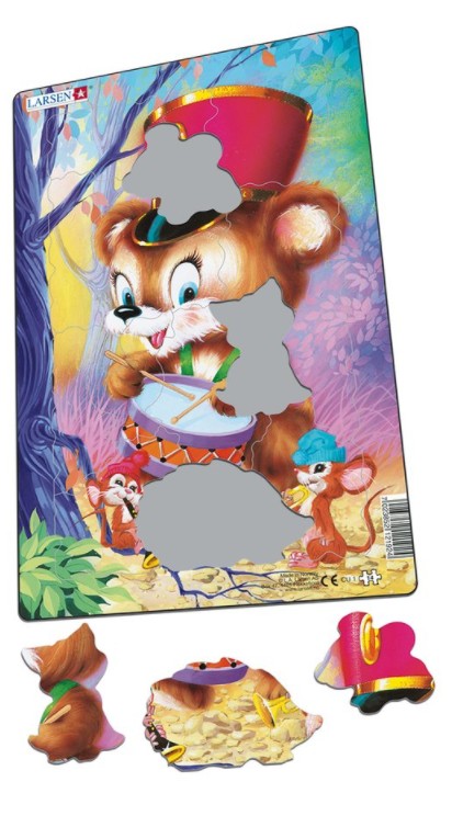 Larsen Rahmenpuzzle - Süße Tiere 14 Teile Puzzle Larsen-CU1-2 Larsen Rahmenpuzzle - Süße Tiere 14 Teile Puzzle Larsen-CU1-2 von Larsen