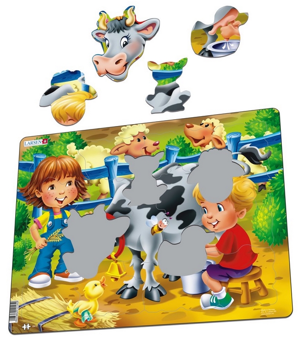 Larsen Rahmenpuzzle - Tiere auf dem Bauernhof 18 Teile Puzzle Larsen-BM5 Larsen Rahmenpuzzle - Tiere auf dem Bauernhof 18 Teile Puzzle Larsen-BM5 von Larsen