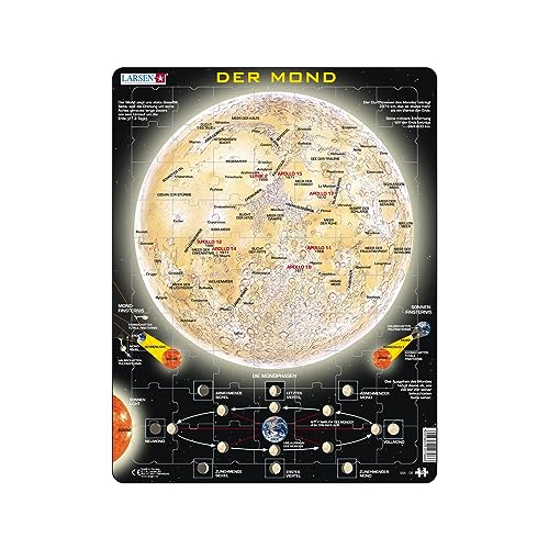 Larsen SS5 Der Mond, Deutsch Ausgabe, Rahmenpuzzle mit 70 Teilen von Larsen