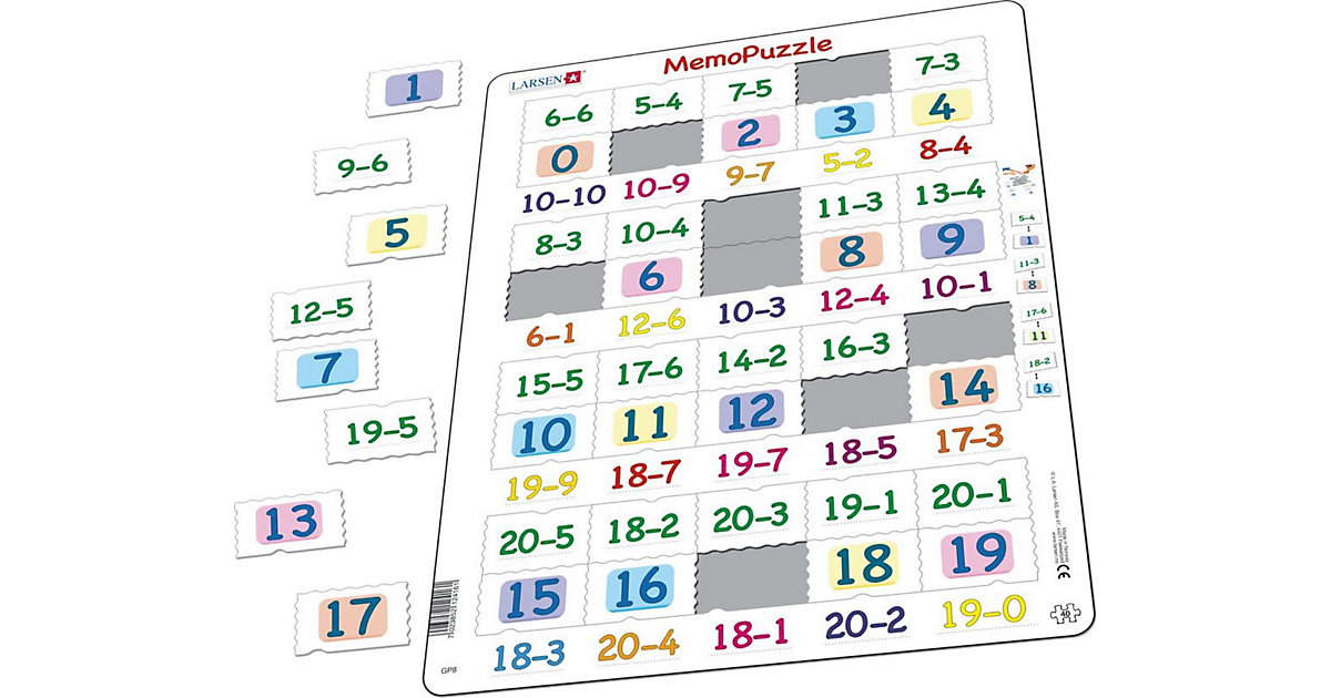 Memo-Puzzle Subtraktion Memo-Puzzle Subtraktion von Larsen