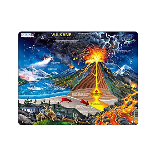 Larsen NB2 Vulkane Puzzle - Deutsch - 70 Teile | Bildung und Spaß Larsen NB2 Vulkane Puzzle - Deutsch - 70 Teile | Bildung und Spaß von Larsen