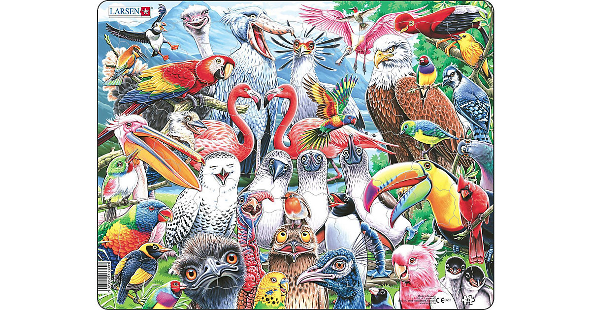 Puzzle – Vögel aus aller Welt (Selfie/Gruppenbild) von Larsen