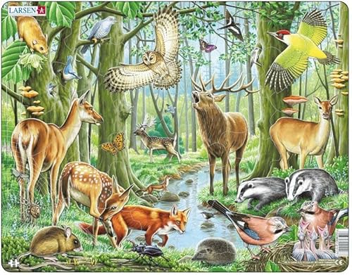 Puzzle: Tiere im Wald von Larsen