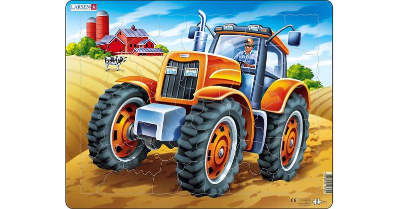 Rahmen-Puzzle, 37 Teile, 36x28 cm, Traktor von Larsen