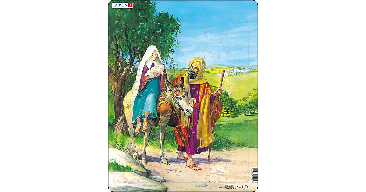 Rahmen-Puzzle, 48 Teile, 36x28 cm, Auf dem Weg nach Ägypten Rahmen-Puzzle, 48 Teile, 36x28 cm, Auf dem Weg nach Ägypten von Larsen
