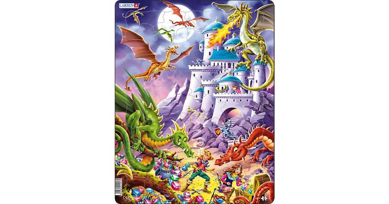 Rahmen-Puzzle, 50 Teile, 36x28 cm, Drache von Larsen