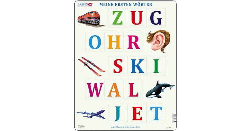 Rahmenpuzzle 15 Teile Meine ersten Wörter von Larsen