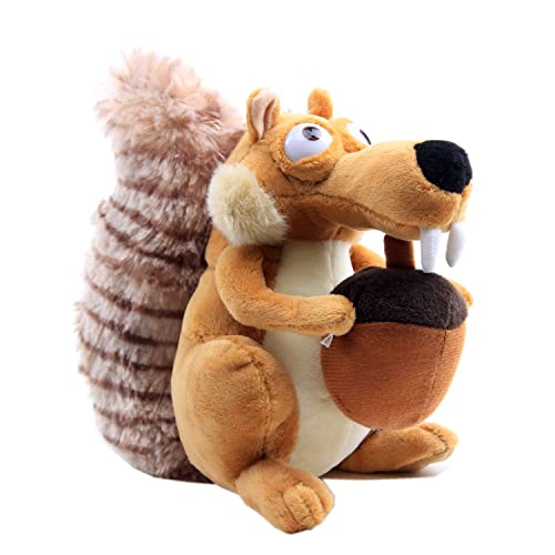 Laruokivi Lustige Nette Tier Puppe Scrat Eichhörnchen Gefüllte Plüsch Spielzeug 8'' Geschenk von Laruokivi