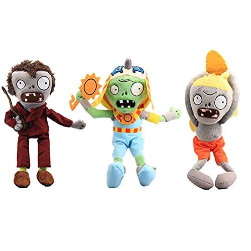 Laruokivi Tanzende Zombie & Ra Zombie & Surfer Zombie Plüschtier Spielfiguren Stoffpuppe 3 Stück von Laruokivi