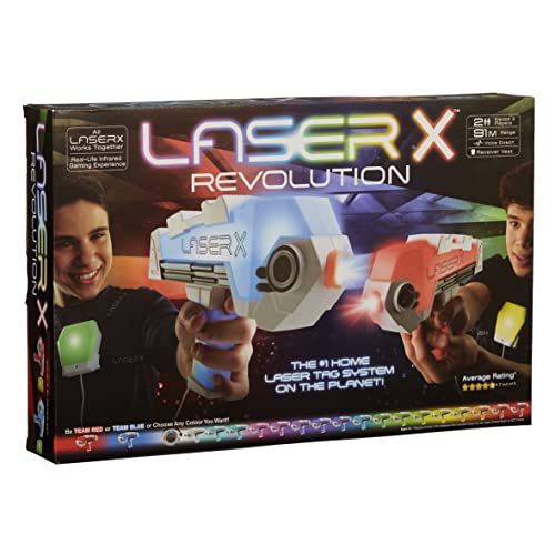 Laser X Revolution Double Blasters, Orange/Abendrot im Zickzackmuster (Sunset Chevron) Laser X Revolution Double Blasters, Orange/Abendrot im Zickzackmuster (Sunset Chevron) von Laser X