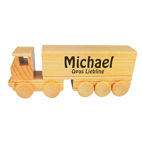 Holzspielzeug LKW Laster personalisiert mit Wunschgravur Name Text Baby Kind Geschenk Geburt Taufe Geburtstag Holzauto Sattel Pritsche Holzspielzeug LKW Laster personalisiert mit Wunschgravur Name Text Baby Kind Geschenk Geburt Taufe Geburtstag Holzauto Sattel Pritsche von Lasernauten