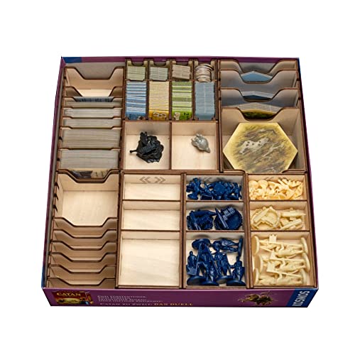 Laserox Einsatz Catan Traders Organizer/Insert für Catan Händler & Barbaren von Laserox