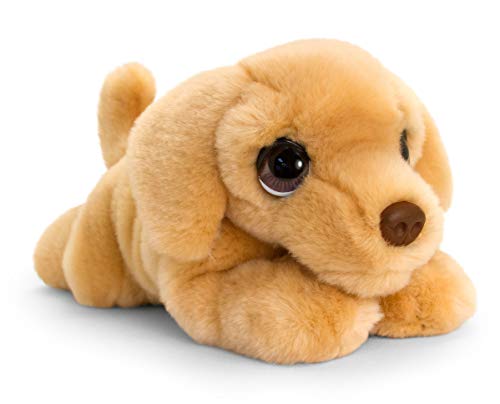 Lashuma Keel Toys Plüschtier Hund Labrador beige, Kuscheltier liegend 25 cm von Lashuma