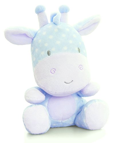 Lashuma Plüschtier Baby Giraffe Blau, Keel Stofftier mit Knisterohren, Wüstentier Plüschgiraffe 16 cm von Lashuma