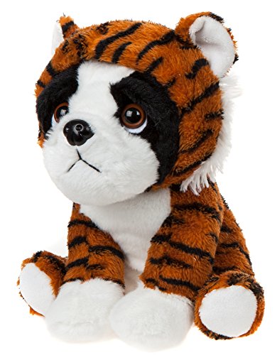 Lashuma Plüschhund Französische Bulldogge mit Tigerkostüm, Kuscheltier Hündchen 20 cm von Lashuma