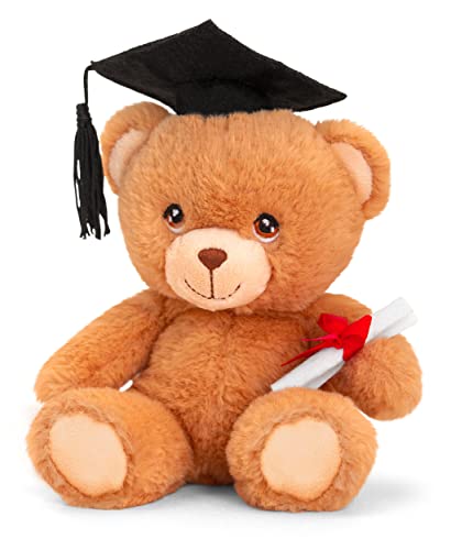 Lashuma Plüschtier Bär, Pipp The Bear Abitur Abschluss, Kuscheltier Diplom Teddybär mit Kleidung 15 cm von Lashuma