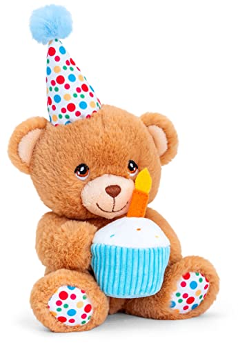 Lashuma Plüschtier Bär, Pipp The Bear Happy Birthday, Teddy mit Kuchen und Kerze, Kuscheltier Plüschbär 15 cm von Lashuma