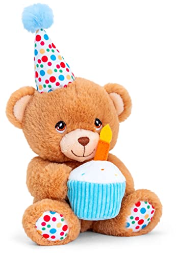 Lashuma Plüschtier Bär, Pipp The Bear Happy Birthday, Teddy mit Kuchen und Kerze, Kuscheltier Plüschbär 15 cm von Lashuma