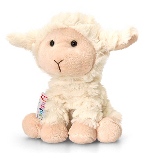 Lashuma Plüschtier Lamm Woolly, Weißes Schaf, Kuscheltier Pippins 14 cm von Lashuma