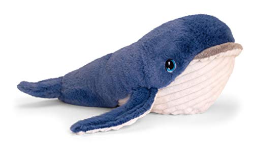 Lashuma Plüschtier Wal, Kuscheltier Blauer Fisch, Stofftier Keel Toys 25 cm von Lashuma