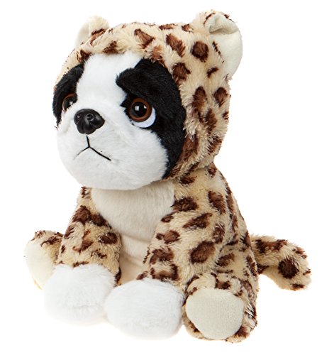 Lashuma Stoff Hund Französische Bulldogge Verkleidet mit Leopardenkostüm, Plüschhund 20 cm Lashuma Stoff Hund Französische Bulldogge Verkleidet mit Leopardenkostüm, Plüschhund 20 cm von Lashuma