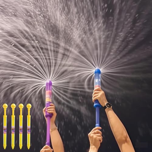 4 Stück Feuerwerks Wasserpistole, 2025 Neues Wasserpistolen-Spielzeug, Romantisches Feuerwerk Wasserpistole für Baden, Pool, Party (Gelb) von Laspi
