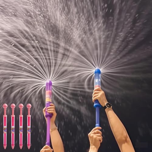 4 Stück Feuerwerks Wasserpistole, 2025 Neues Wasserpistolen-Spielzeug, Romantisches Feuerwerk Wasserpistole für Baden, Pool, Party (Rosa) von Laspi