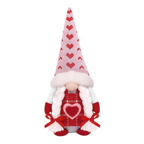 Laspi Valentinstag Zwerge Dekoration Mr/Mrs Gnome Figur Einzigartige Geschenkauswahl Liebe Geste Puppen Handgemachtes Geschenk Für Paar Dekoartikel von Laspi