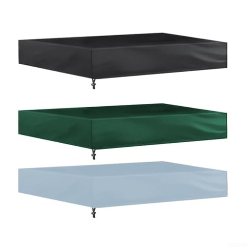 Quadratische Sandkastenabdeckung, 210D wasserdichter Sandkastenschutz für Spielen im Freien, UV-beständiges und tragbares Design für einfache Lagerung (grau 200 x 200) von Lastdaytime