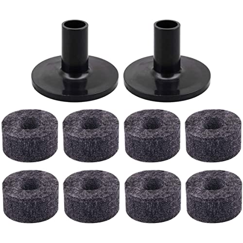 Becken Ständer Filz mit 25mm Drum Becken Filzpolster Ärmel Jazz Ersatzzubehör von Latebebebe