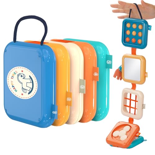 Beschäftigter Vorstand für 1 Jahre alte sichere tragbare Intelligenz Sensorische Reiseaktivitäten geschäftiger Board Cube Toys Montessori Geschenke für Boy Girlbusy für 1 Jahr alte von Latebebebe