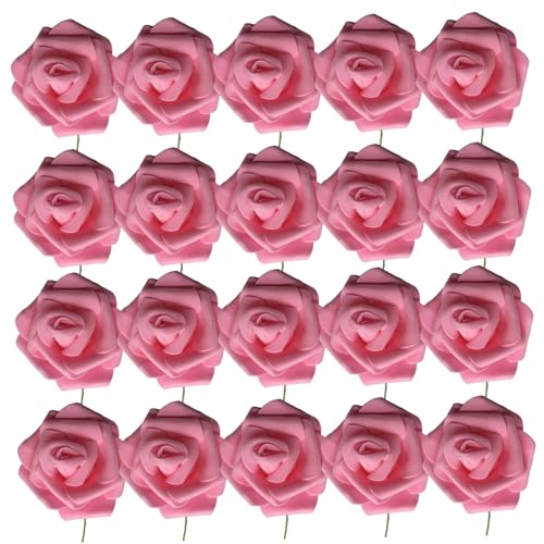 Blumenkuchentopper, 20 Prozent Schaum Rosenblumenkuchen -Topper mit Stiel für Hochzeitsmütter Tag Valentinstag von Latebebebe