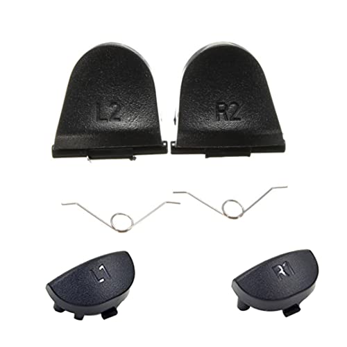 Controller -Ersatzteile L1 L2 R1 R2 -Taste 2 Federn Schwarz Controller Ersatzzubehör 6PCSPS4 Teile von Latebebebe