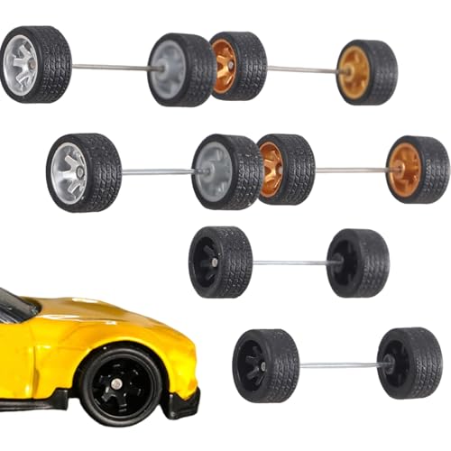 Latebebebe 1/64 Räder, 3 Sets Mini Gummi 1/64 Toy Wheels Ersatz für RC -Autozubehör für RC -Auto -LKW -DIY -Modell, Schwarz + Silber + Golden für Latebebebe 1/64 Räder, 3 Sets Mini Gummi 1/64 Toy Wheels Ersatz für RC -Autozubehör für RC -Auto -LKW -DIY -Modell, Schwarz + Silber + Golden für von Latebebebe