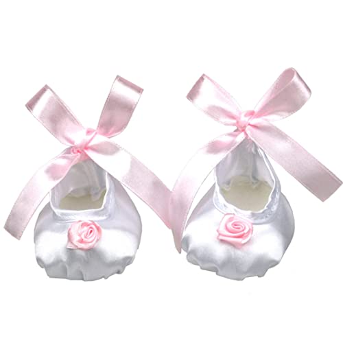 Latebebebe 18 Zoll Doll Decor Shops Seidenpuppenschuhe schöne Band Blume 1 Paar weiße Seide Latebebebe 18 Zoll Doll Decor Shops Seidenpuppenschuhe schöne Band Blume 1 Paar weiße Seide von Latebebebe