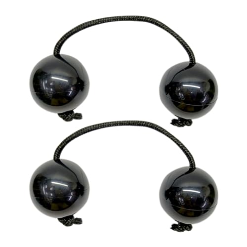 Latebebebe Afrikanische Shaker Hand Shaker Bälle Rhythmus Ballmusik Egg für musikalisches Lerninstrument 2pcs von Latebebebe