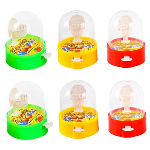 Latebebebe Finger -Basketball -Schießspiel, 6PCS Mini -Basketballspiel, Desktop -Zappel für Kinder, Handheld -Party -Gefälligkeiten zum Geburtstag von Latebebebe