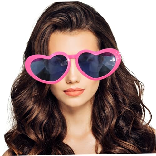 Latebebebe Riese Sonnenbrille, herzförmige lustige Brille, 10, 2 x 3, 5 Zoll Plastik Jumbo Sonnenbrille für Cosplay -Foto -Requisiten Party liefert Herz Latebebebe Riese Sonnenbrille, herzförmige lustige Brille, 10, 2 x 3, 5 Zoll Plastik Jumbo Sonnenbrille für Cosplay -Foto -Requisiten Party liefert Herz von Latebebebe