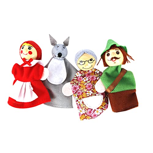 Little Red Riding Hood Weihnachten Tier Finger Puppenspielzeug Bildungsspielzeug Storytelling Doll Cartoon Finger Puppen für Kinder 4pcs Little Red Riding Hood Weihnachten Tier Finger Puppenspielzeug Bildungsspielzeug Storytelling Doll Cartoon Finger Puppen für Kinder 4pcs von Latebebebe