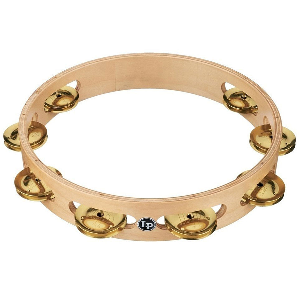 Latin Percussion 10" Single Row Tambourine Brass Jingles Tambourin von Latin Percussion