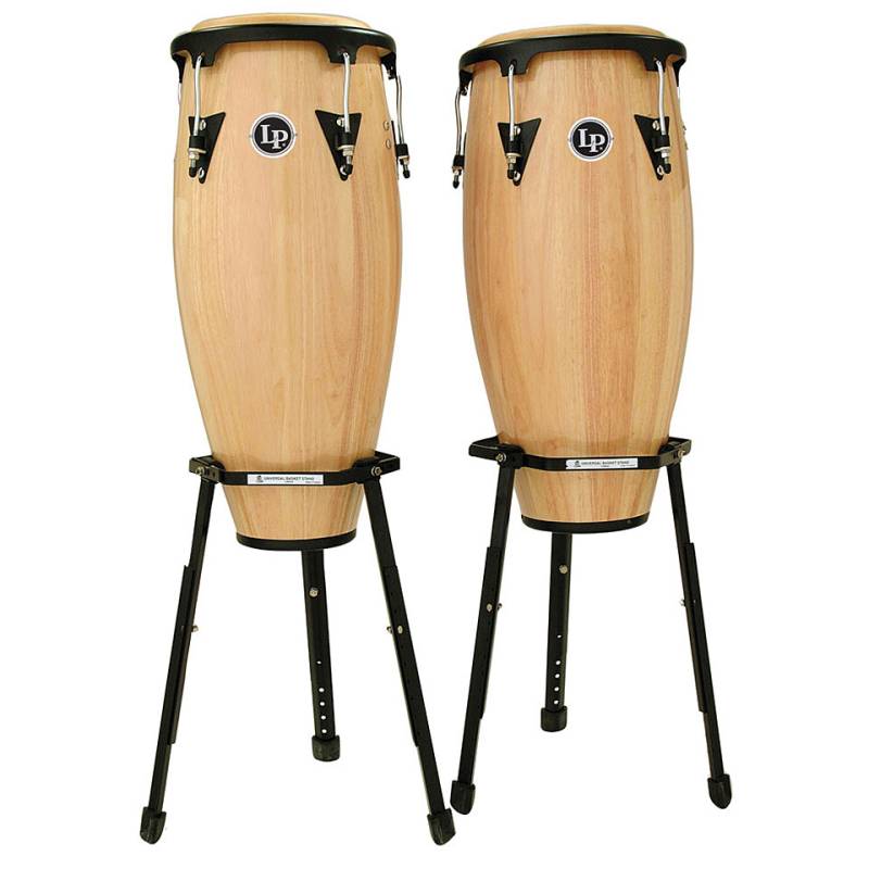 Latin Percussion Aspire LPA646B-AW Wooden Conga Set 10" + 11" Natural von Latin Percussion