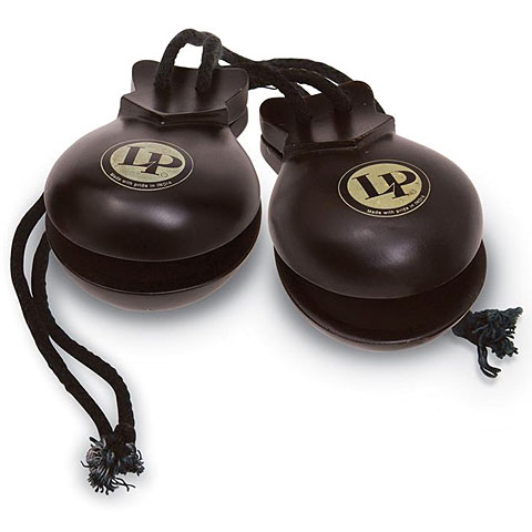 Latin Percussion LP432 Ebony Castanets Double Handheld Pair von Latin Percussion