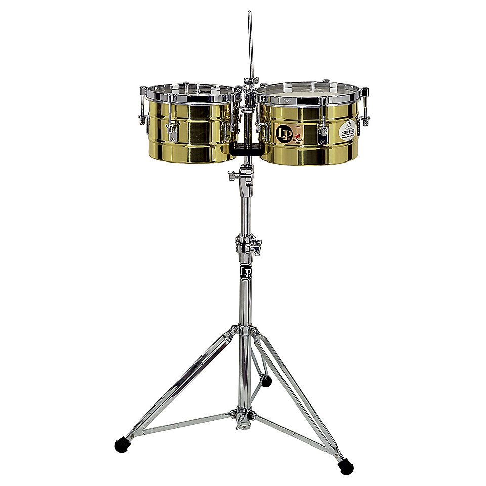 Latin Percussion Tito Puente LP272-B Timbalitos Solid Brass Timbales von Latin Percussion