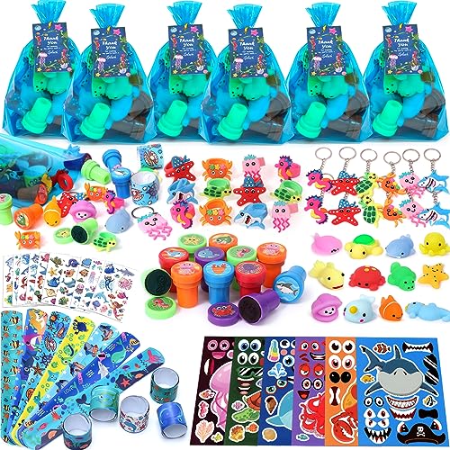 116Pcs Ozean kindergeburtstag Meerestier Partygeschenkset Ringe Schlüsselanhänger Armbänder Stempel Aufkleber Geschenktüten Unter dem Meer Spielzeug Unterwasser Give Aways für Kinder Party Mitgebsel 116Pcs Ozean kindergeburtstag Meerestier Partygeschenkset Ringe Schlüsselanhänger Armbänder Stempel Aufkleber Geschenktüten Unter dem Meer Spielzeug Unterwasser Give Aways für Kinder Party Mitgebsel von Latocos