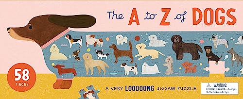 The A to Z of Dogs: A Very Looooong Jigsaw Puzzle von Laurence King Publishing