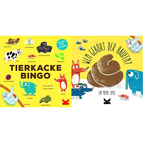 Laurence King Verlag GmbH Tierkacke-Bingo & Wem gehört der Haufen? Ein Memo-Spiel von Laurence King