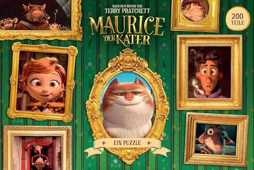 Laurence King Verlag Maurice, der Kater 1000-Teile-Puzzle, Grün, 1000-Teile Puzzle von Laurence King Verlag