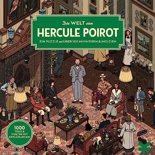 Laurence King Die Welt von Hercule Poirot 1000 Teile-Puzzle, Small von Laurence King