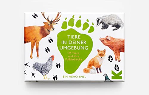 Laurence King Verlag Umgebung. 25 Tiere und ihre Fußabdrücke, Tierdruck, White von Laurence King Verlag