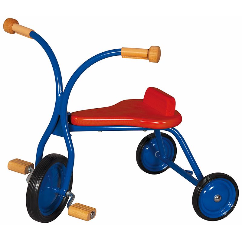 Kinderdreirad Metall blau, Holzsitz massiv, rot, 27 cm Sitzhöhe, Lautenbach Kinderdreirad Metall blau, Holzsitz massiv, rot, 27 cm Sitzhöhe, Lautenbach von Lautenbach